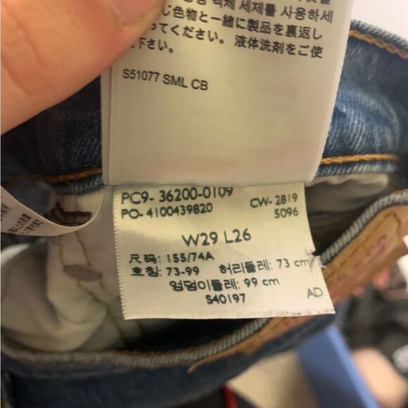 Levi’s Size‎ 29 Blue 501 Distressed Jeans - Picture 4 of 6